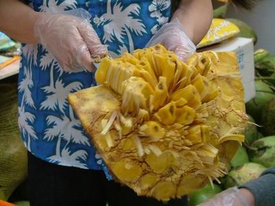 菠萝蜜怎么切开图解 菠萝蜜的胶粘在怎么洗掉