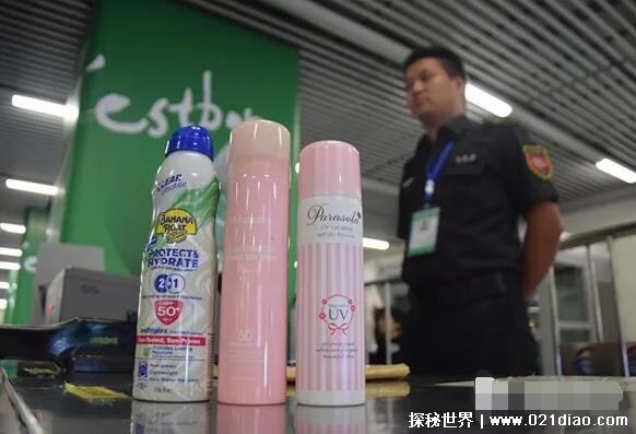 防晒喷雾能带上飞机吗 只能携带100ml以下容量