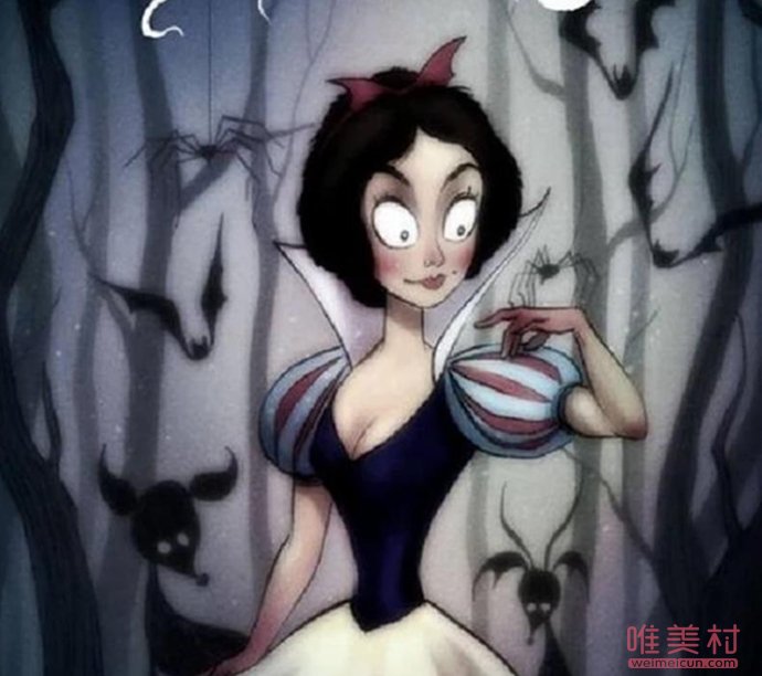 暗黑童话故事之白雪公主 原版白雪公主的故事